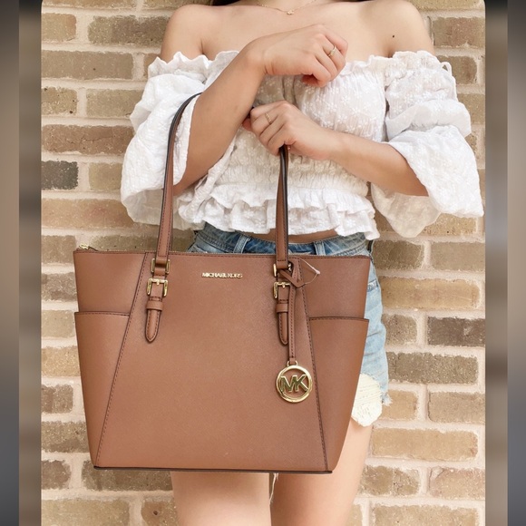 Michael Kors Handbags - Michael Kors Tan / Brown Tote Bag